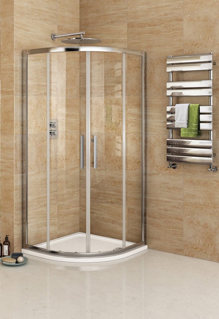 curved shower screen
